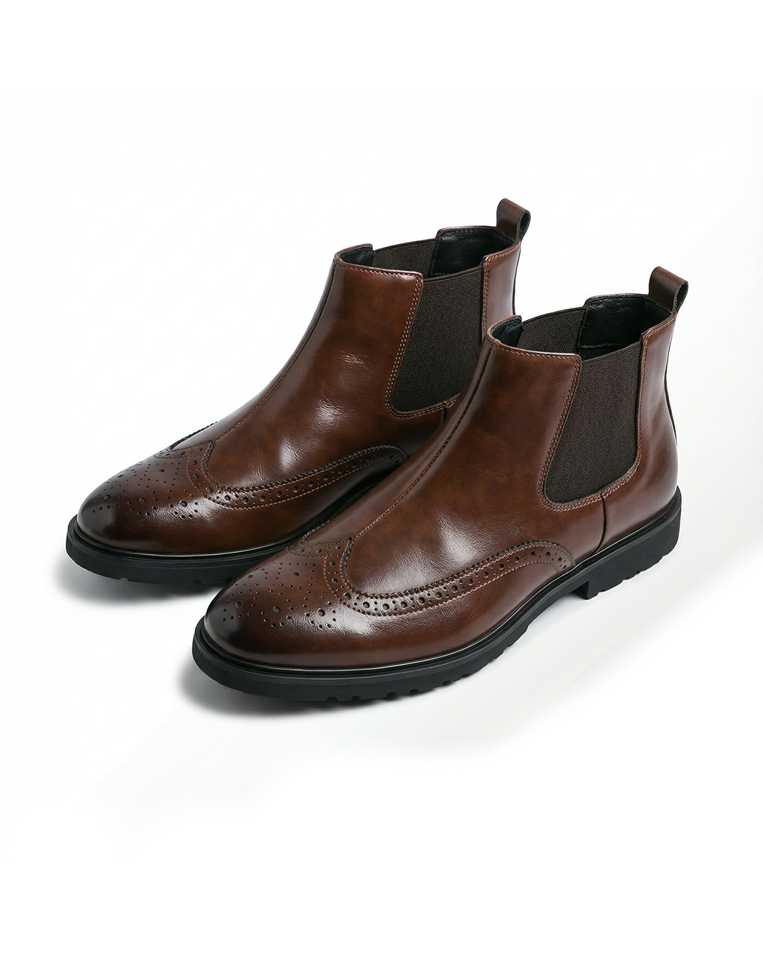Bottes Chelsea homme perforées