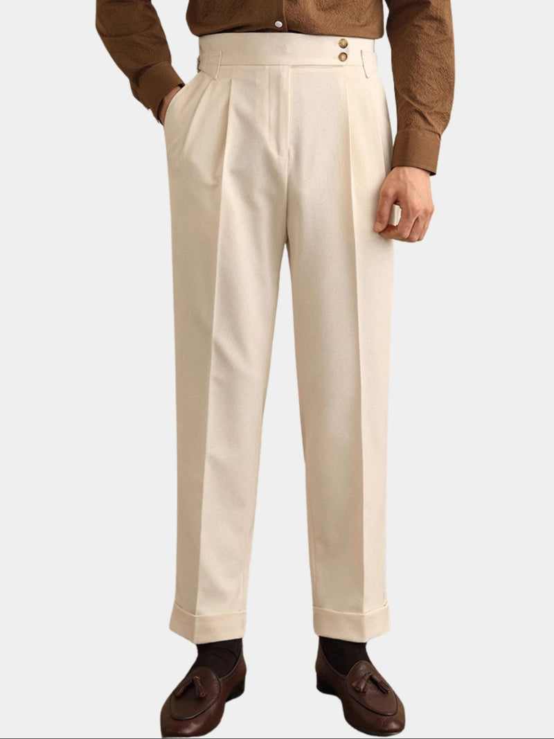 Pantalon homme pinces marquées