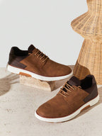 Baskets homme à empiècements