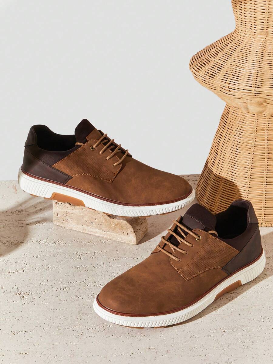 Baskets homme à empiècements