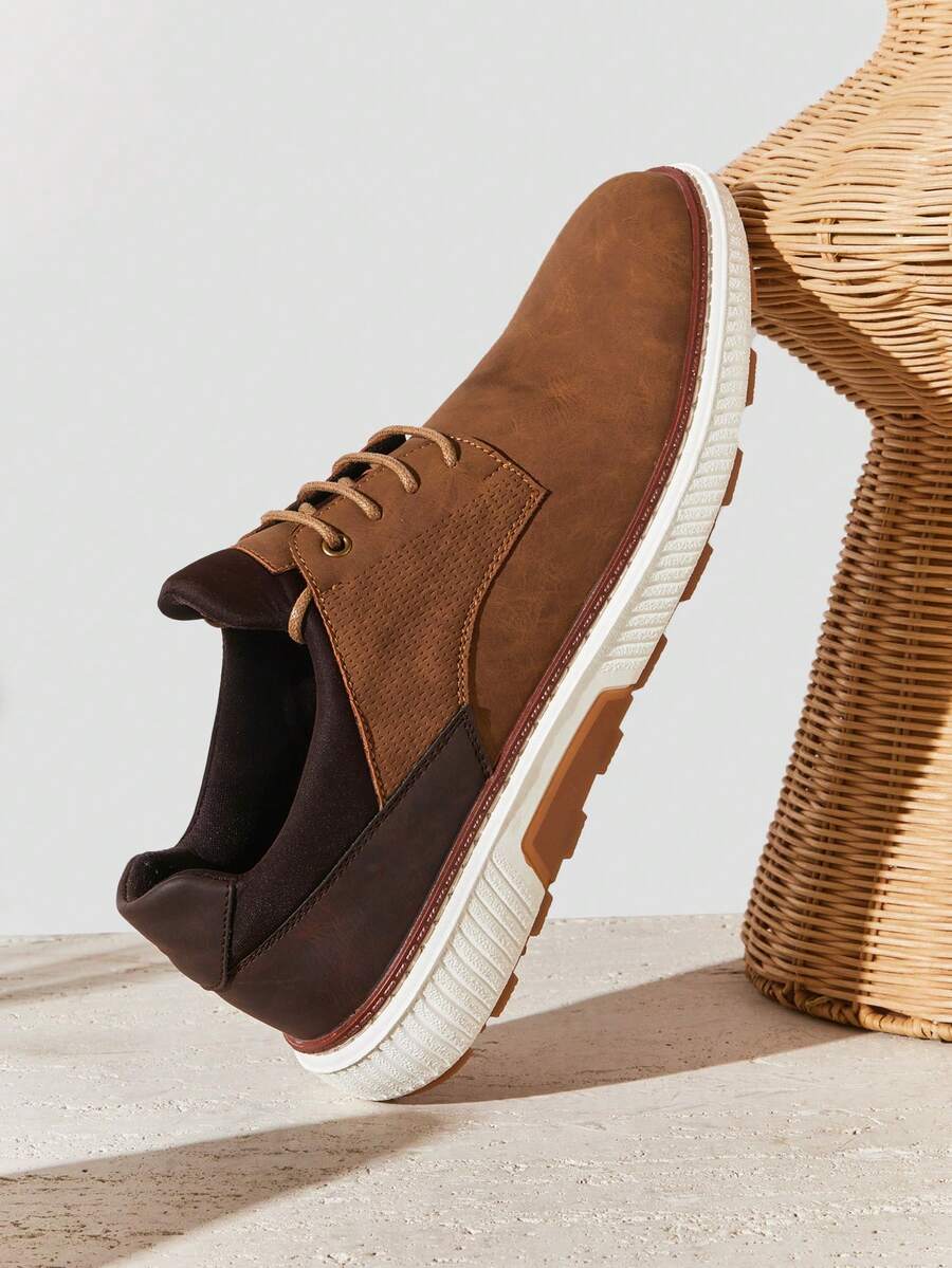 Baskets homme à empiècements
