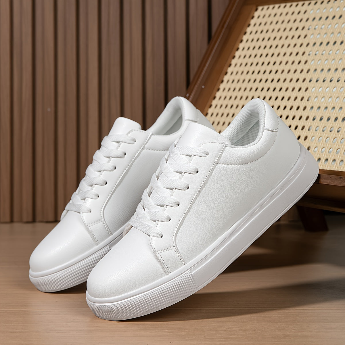 Baskets homme à lacets blanches