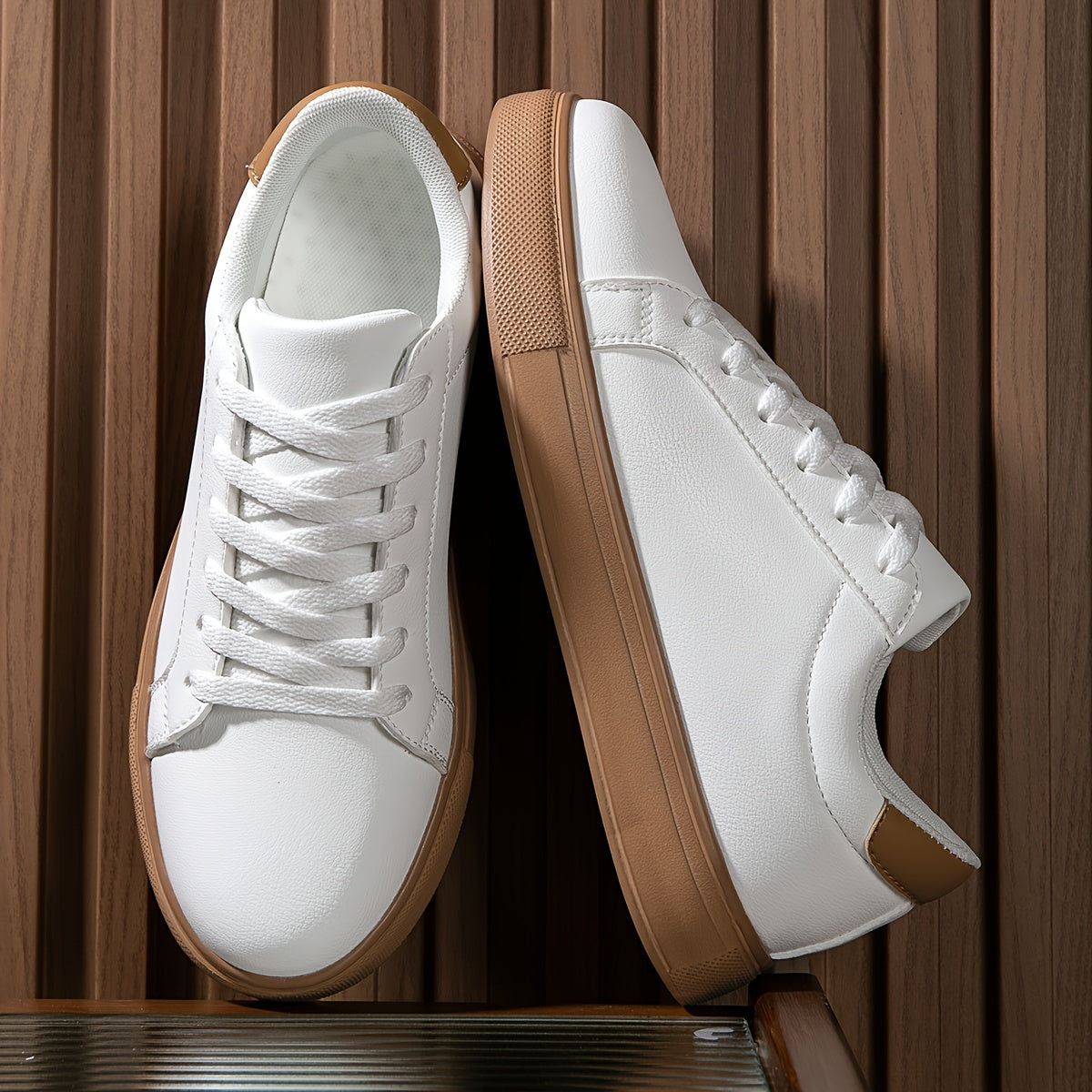 Baskets homme à lacets blanches