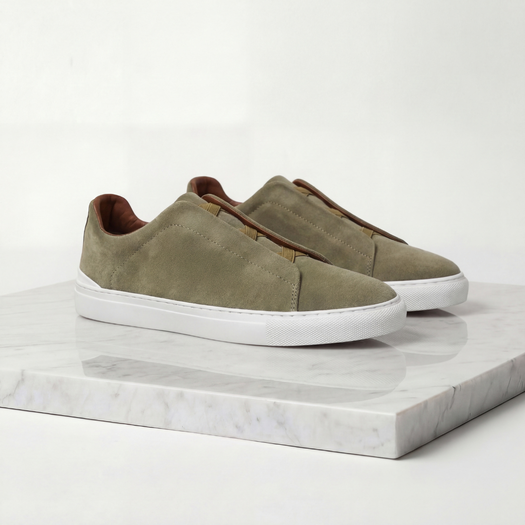 Baskets homme à lacets élastiques