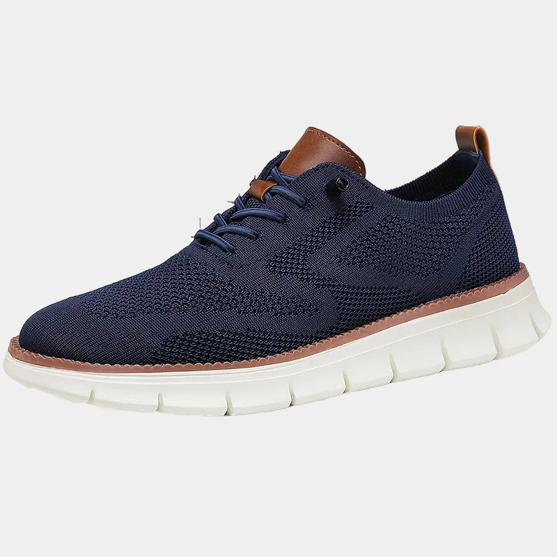 Baskets homme à lacets en maille