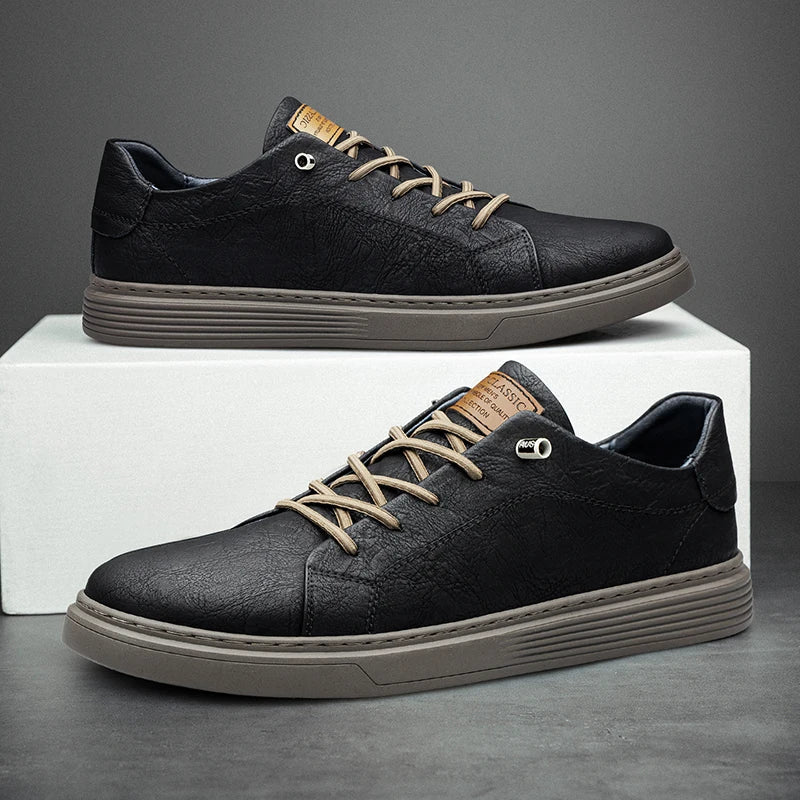 Baskets homme à lacets minimalistes