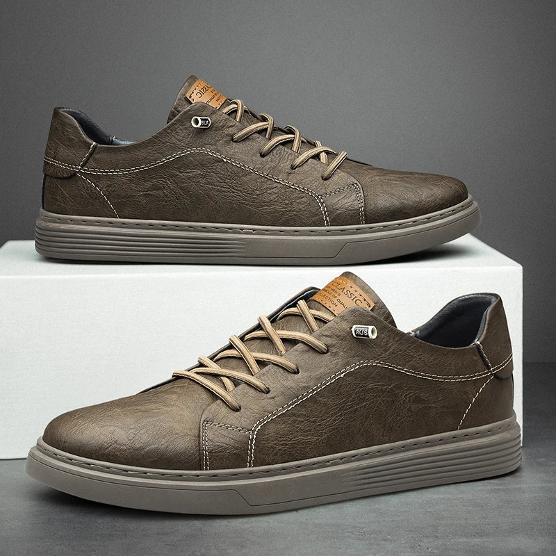 Baskets homme à lacets minimalistes