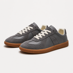Baskets homme cuir basses à lacets souples