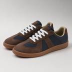 Baskets homme cuir basses à lacets souples