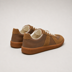 Baskets homme cuir basses à lacets souples