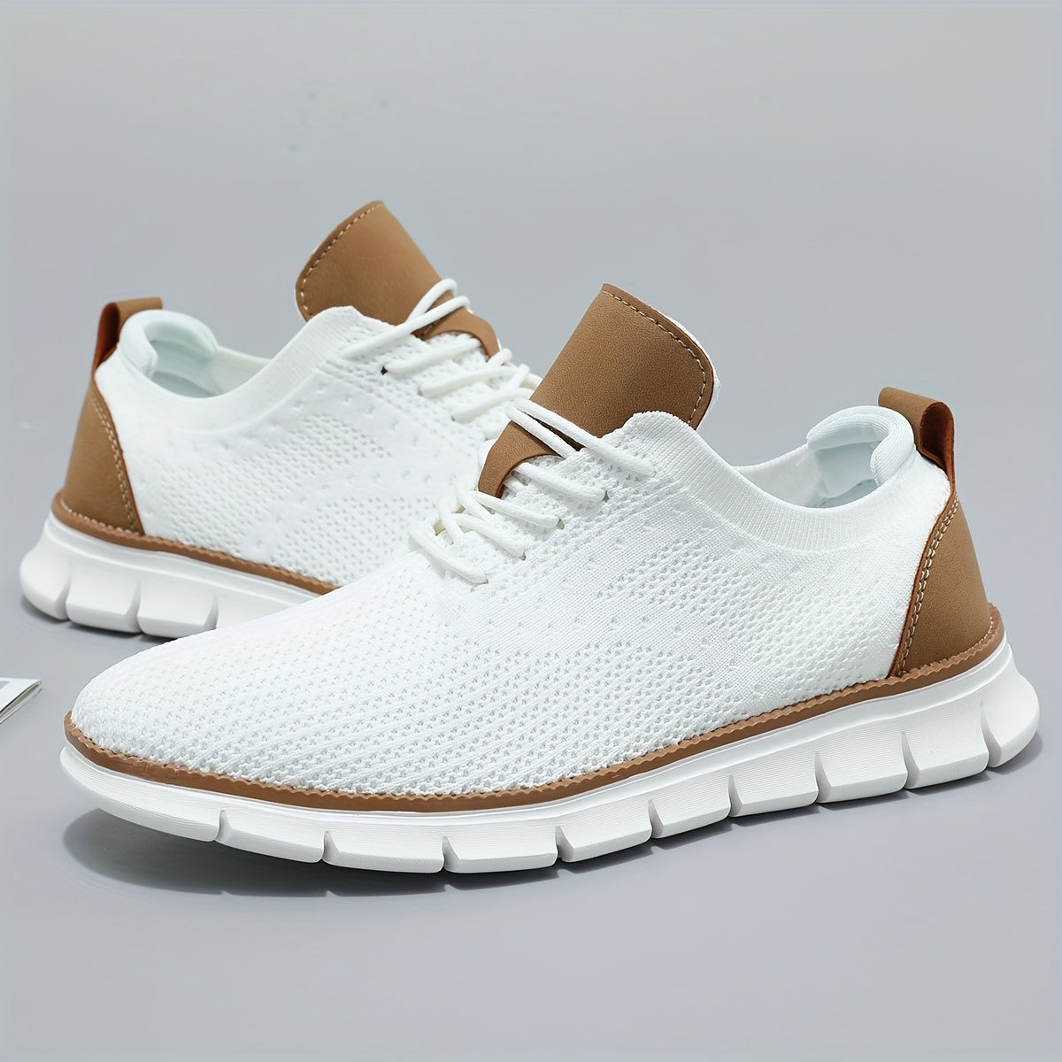Baskets homme en maille à lacets