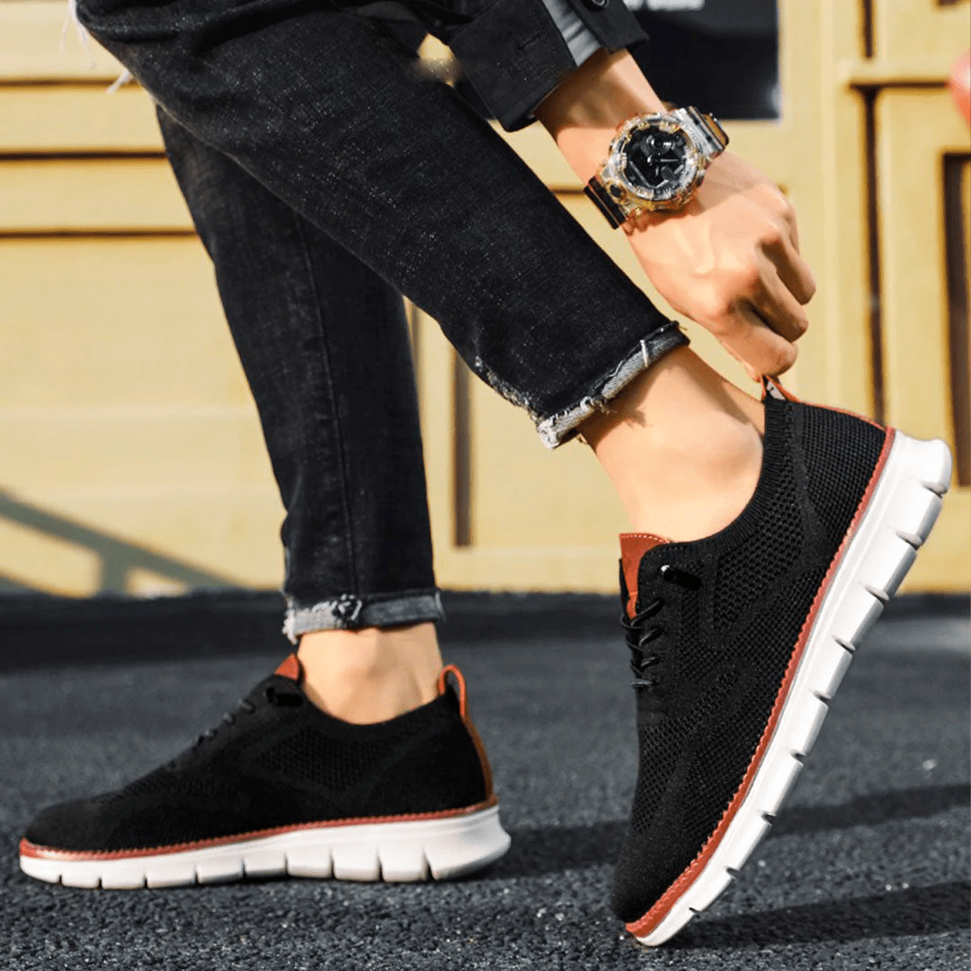 Baskets homme en maille à semelle flexible