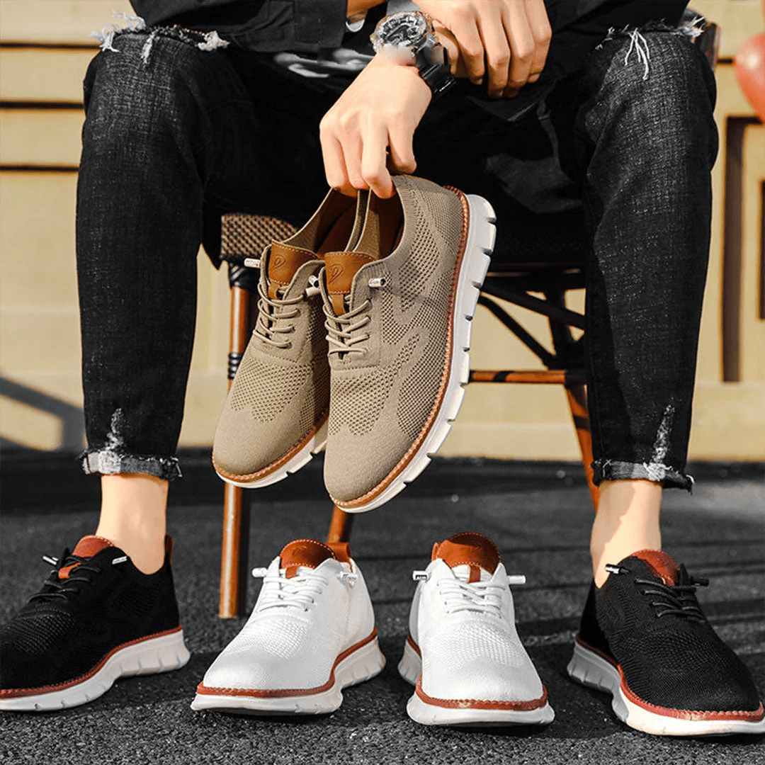 Baskets homme en maille à semelle flexible