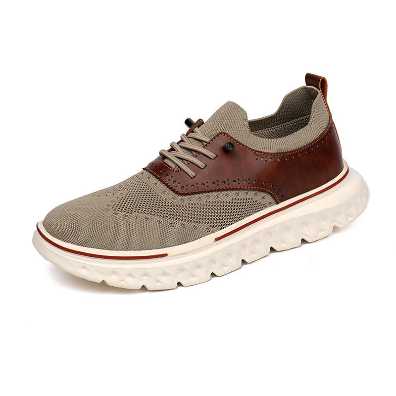 Baskets homme en maille avec lacets
