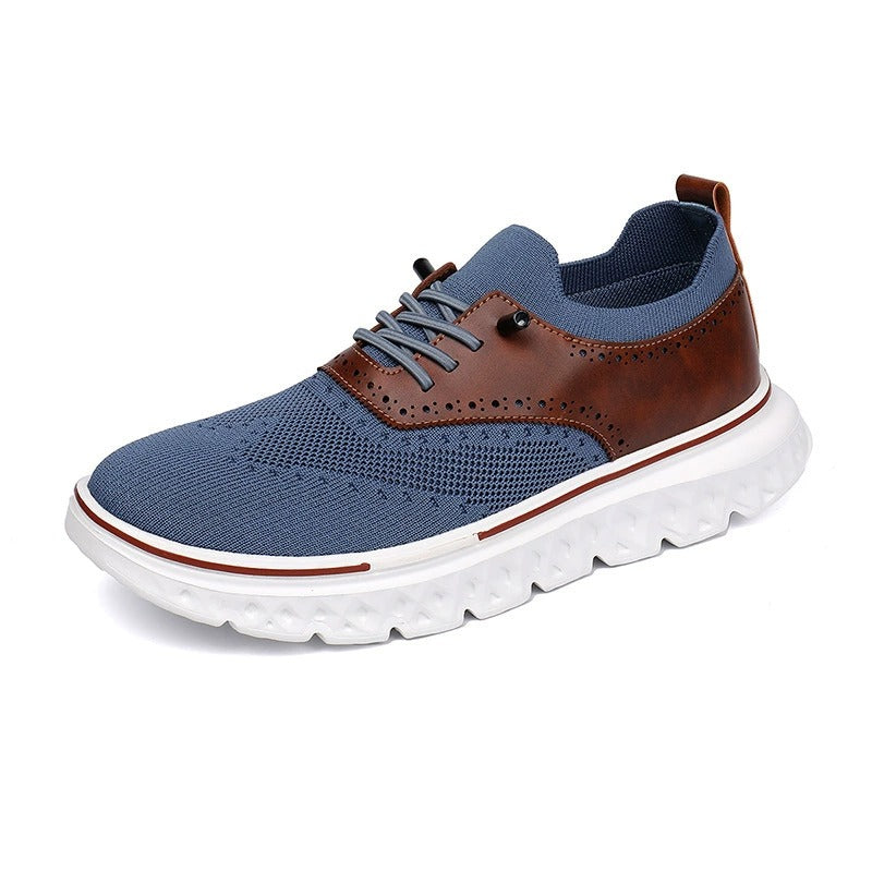 Baskets homme en maille avec lacets