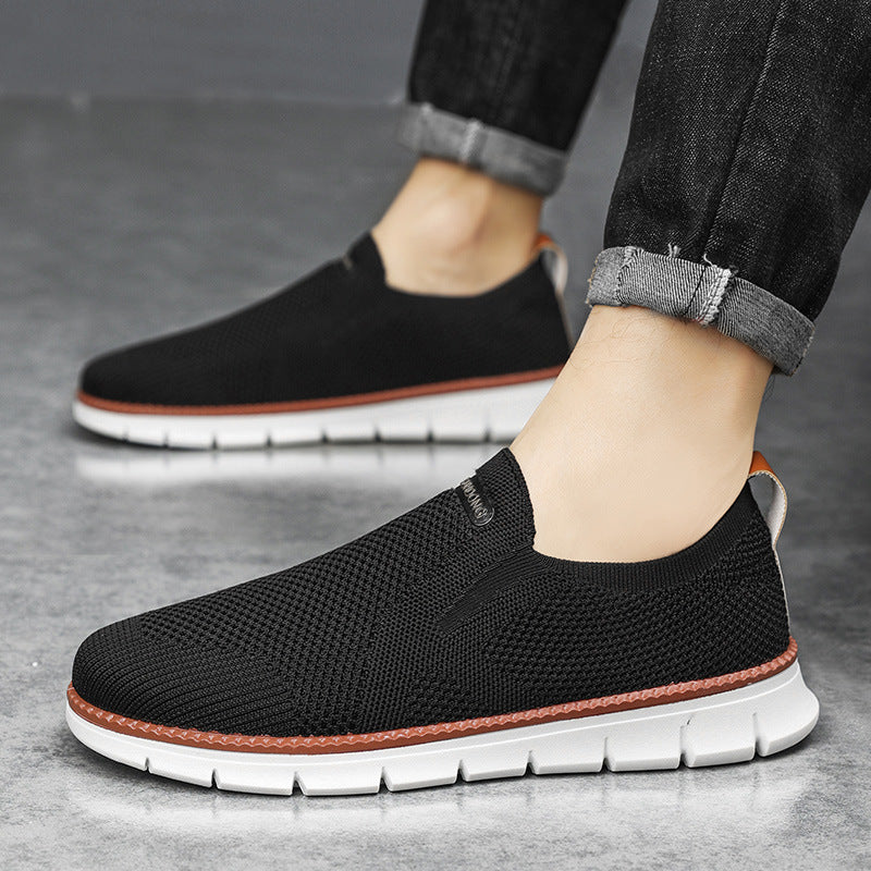 Baskets homme en maille sans lacets