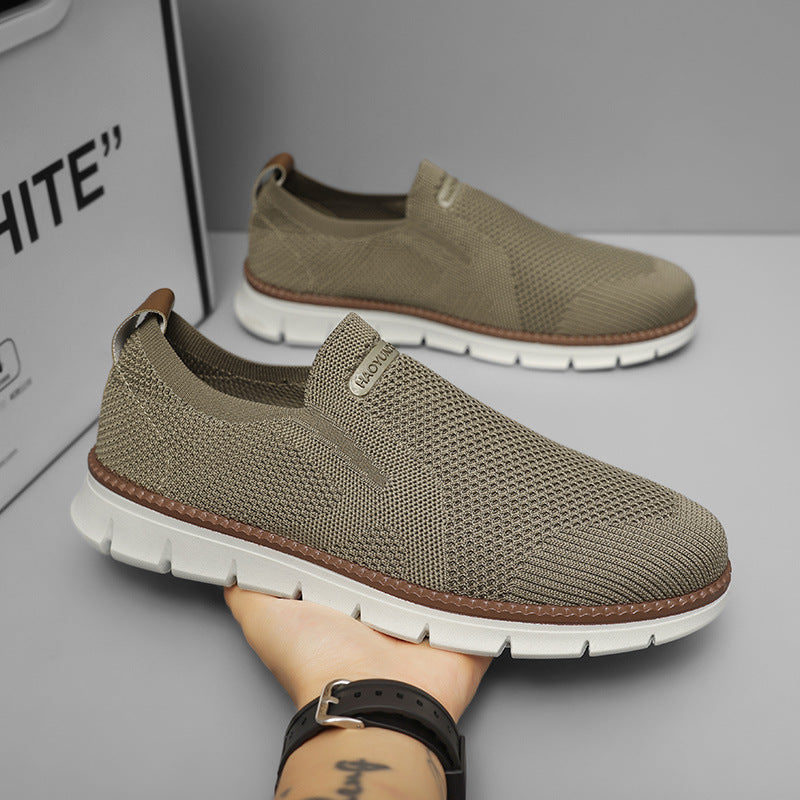 Baskets homme en maille sans lacets