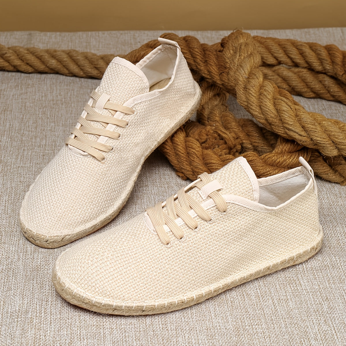 Baskets homme en toile à lacets