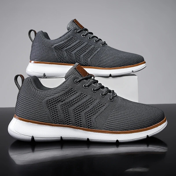 Baskets homme maille ajourée
