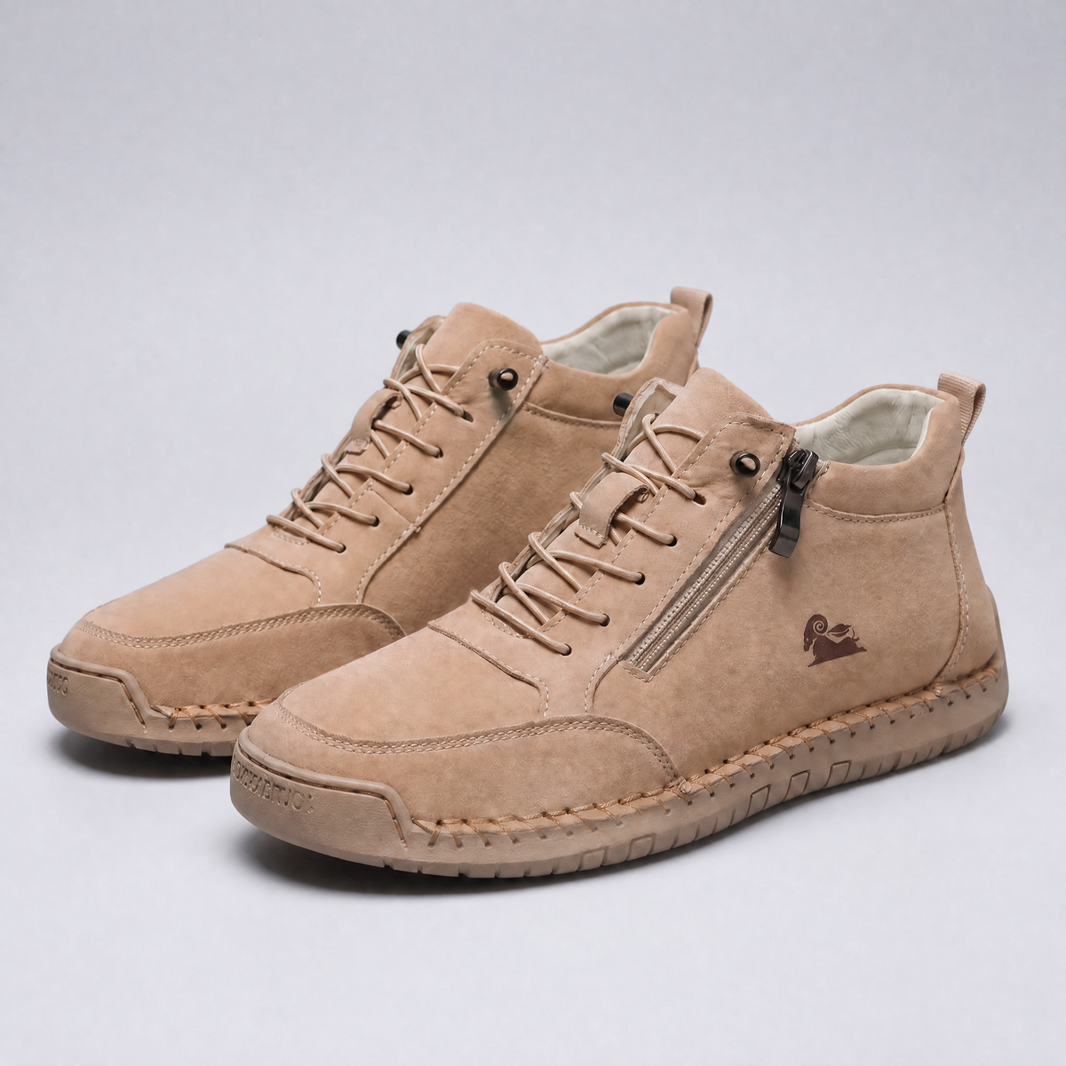 Baskets homme montantes à fermeture éclair