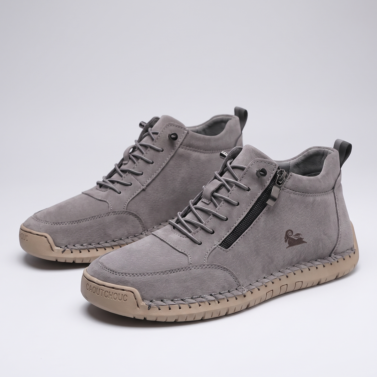Baskets homme montantes à fermeture éclair