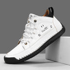 Baskets homme montantes surpiquées