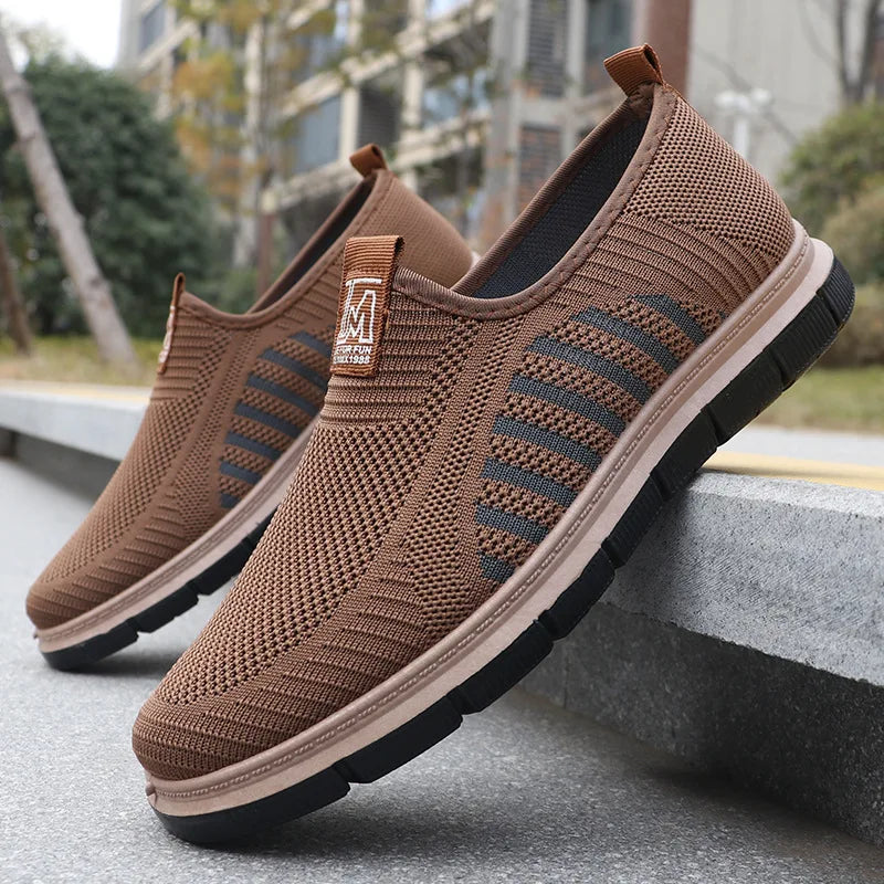 Baskets homme sans lacets semelle épaisse