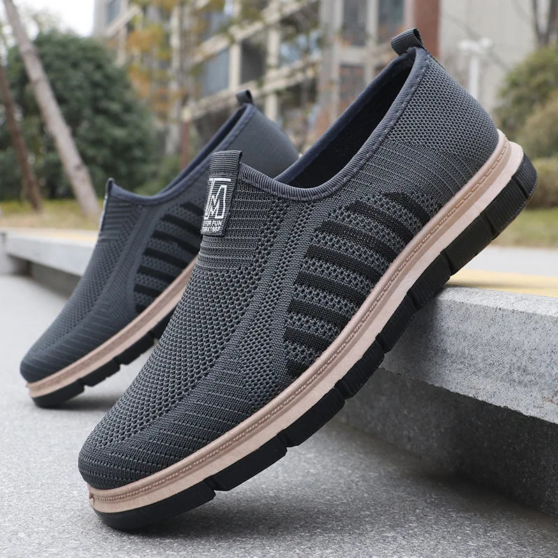 Baskets homme sans lacets semelle épaisse