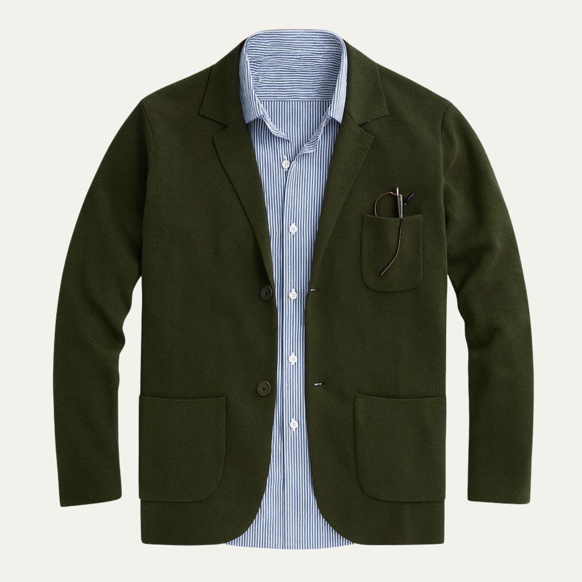 Blazer homme boutonné à poches