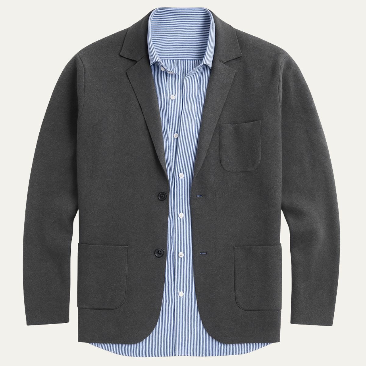 Blazer homme boutonné à poches