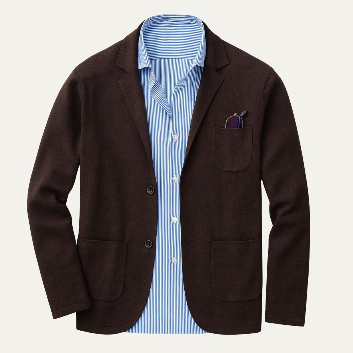Blazer homme boutonné à poches