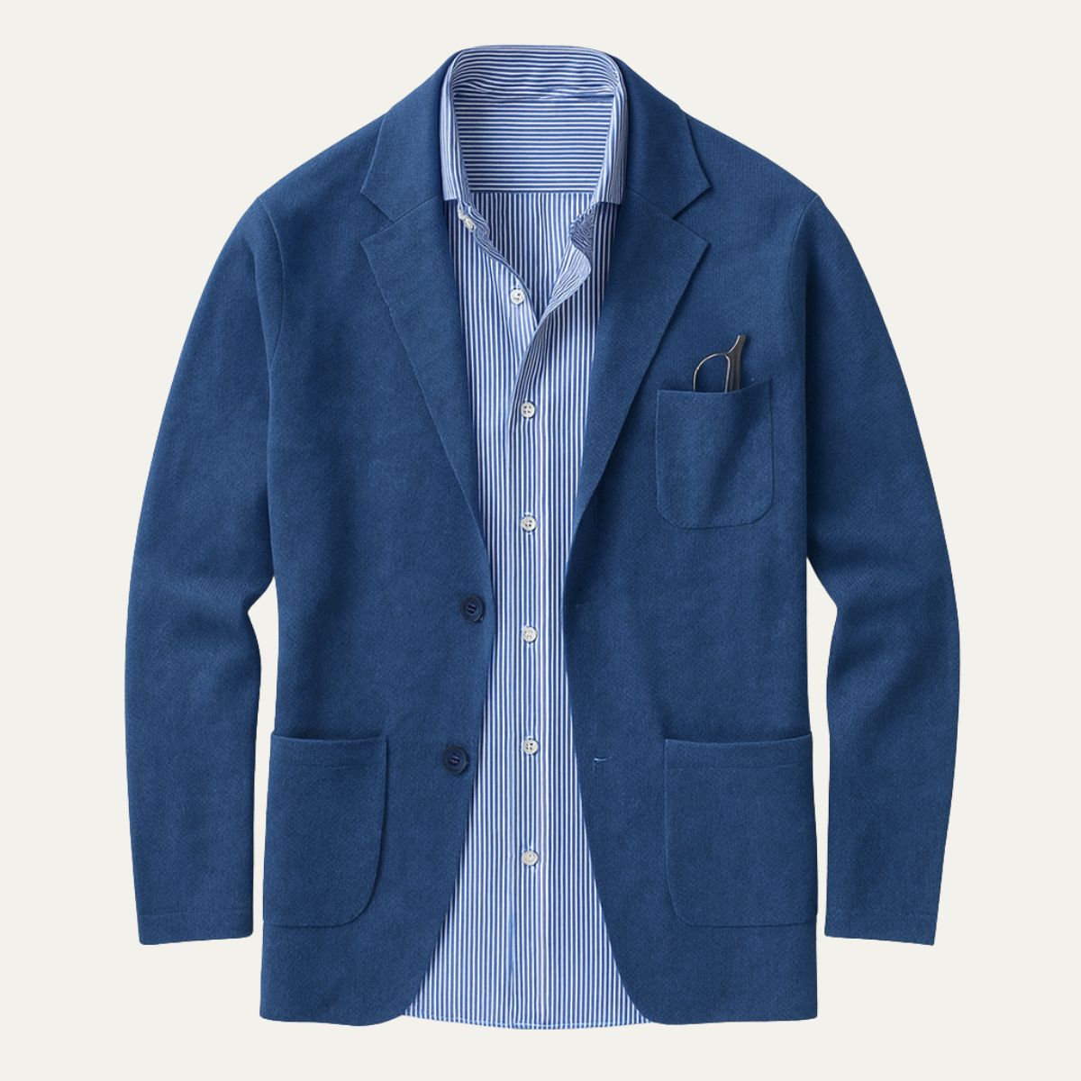 Blazer homme boutonné à poches