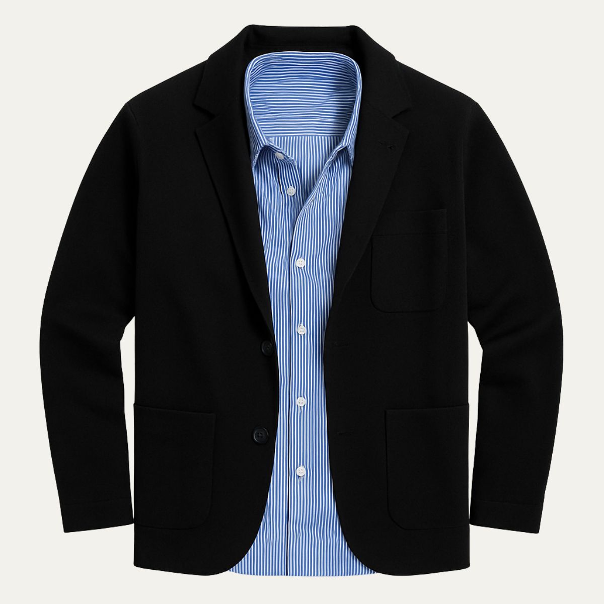 Blazer homme boutonné à poches