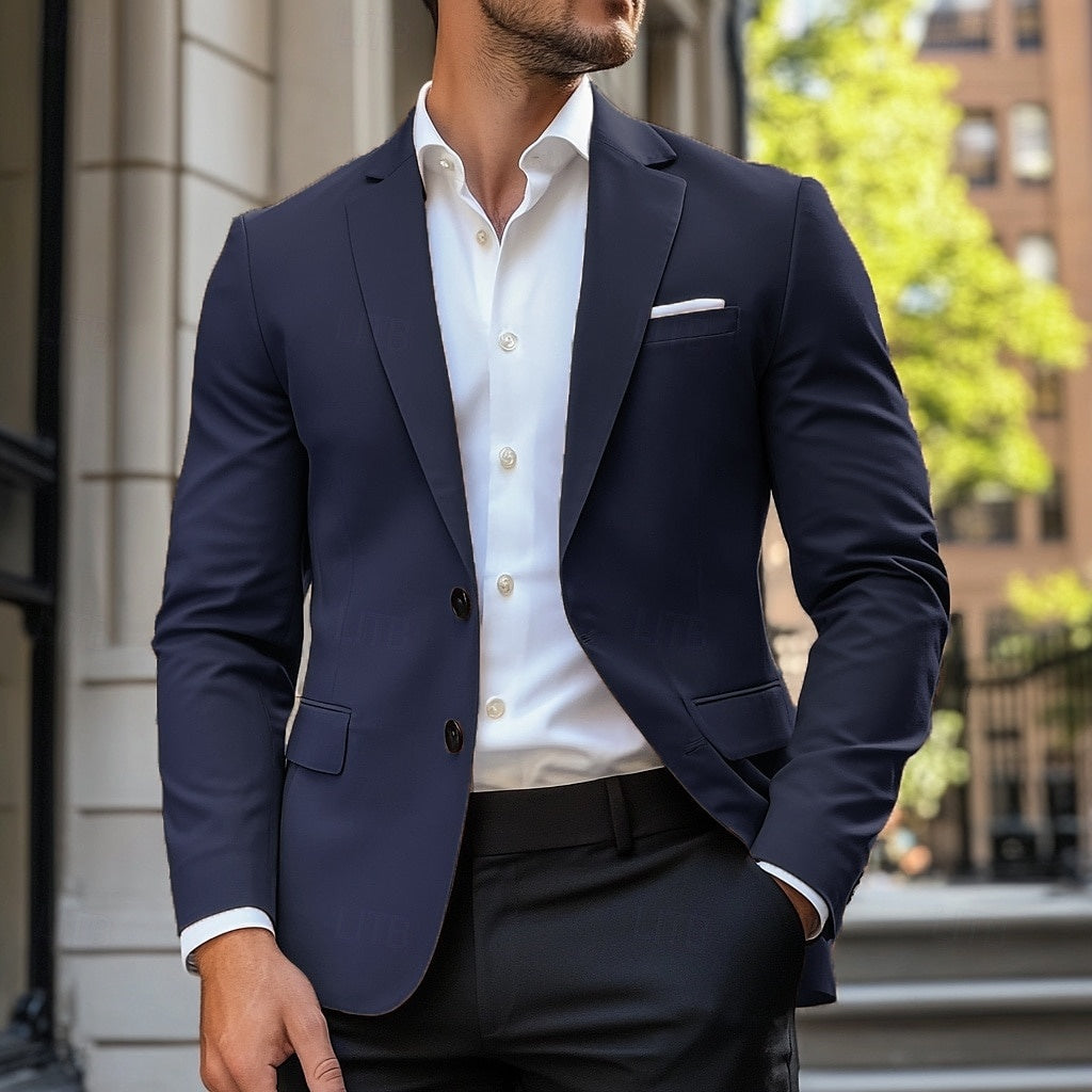 Blazer homme col à revers boutonné