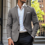 Blazer homme col à revers boutonné