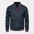 Blouson bomber homme zippé col montant