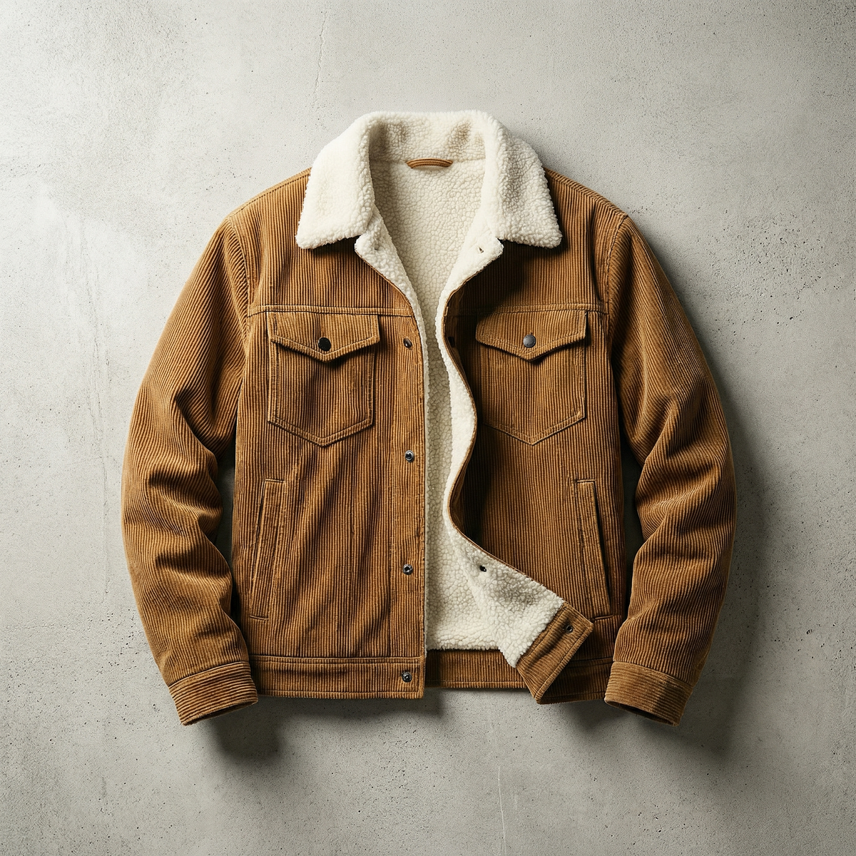 Blouson homme à col contrasté et poches
