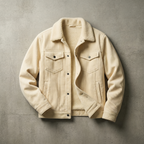 Blouson homme à col contrasté et poches