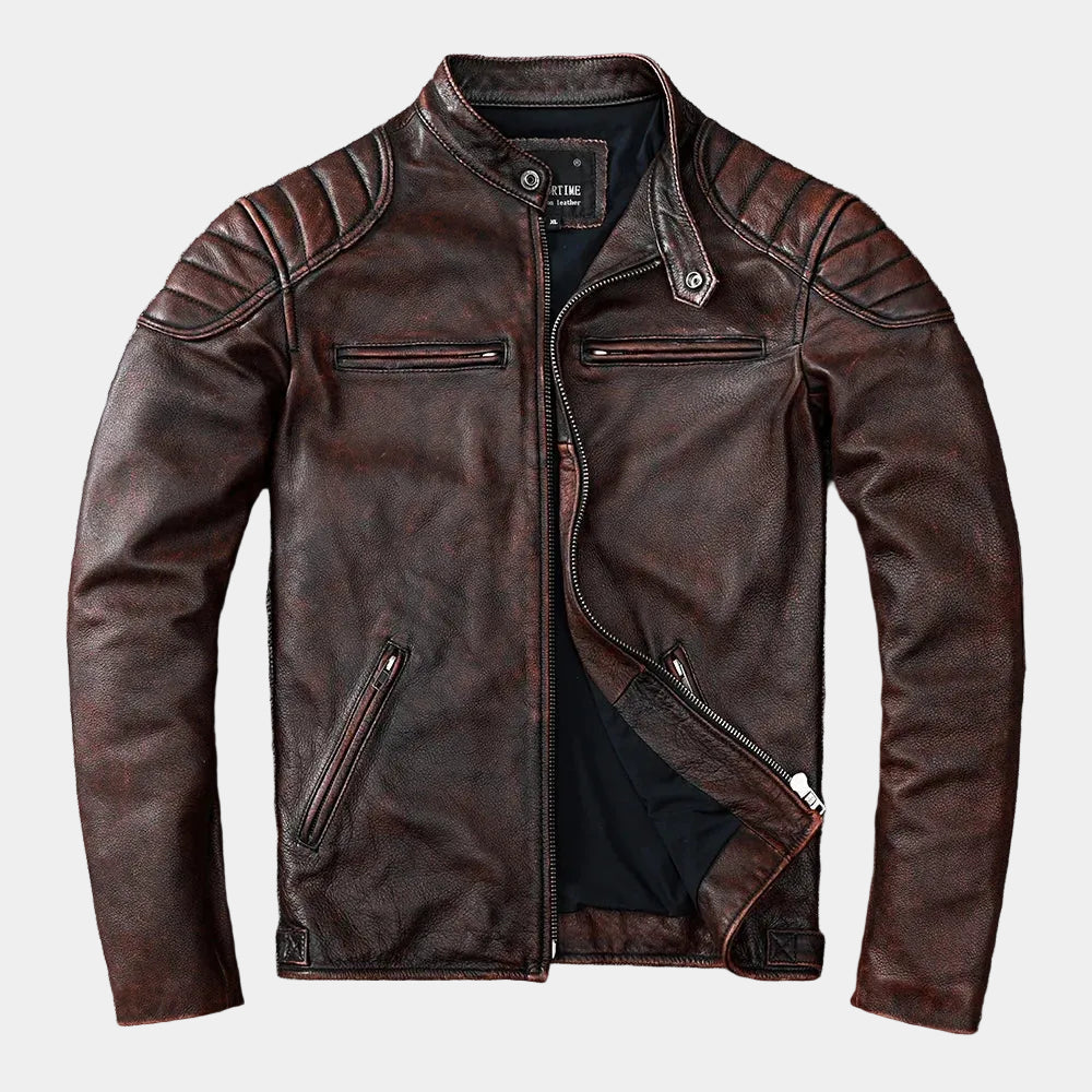 Blouson homme col montant zippé