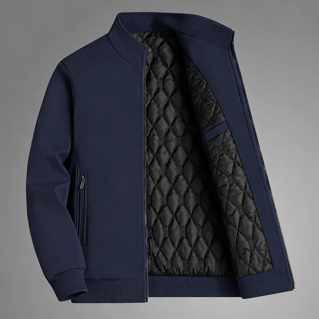 Blouson homme doublé à fermeture zippée