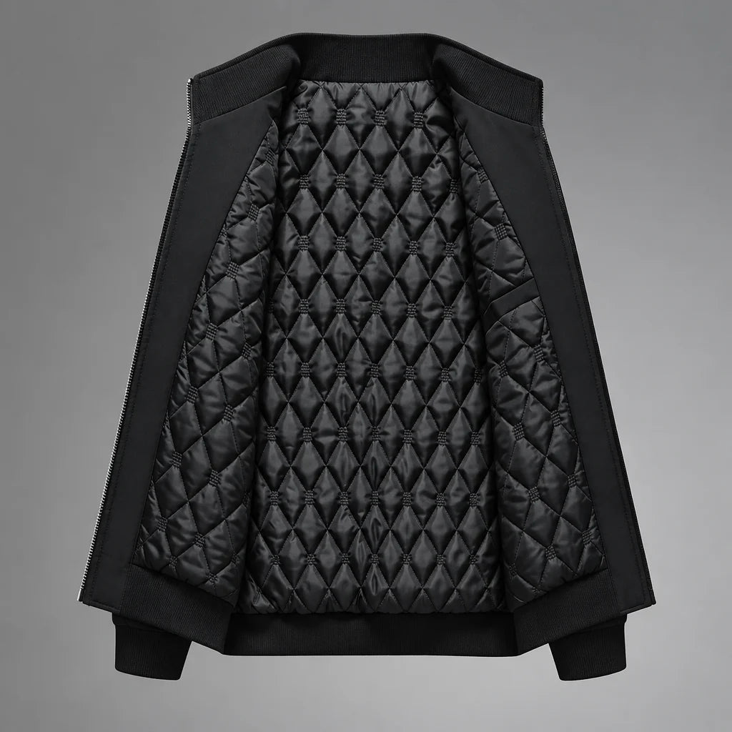 Blouson homme doublé à fermeture zippée