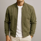 Blouson homme effet suédé zippé