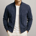 Blouson homme effet suédé zippé