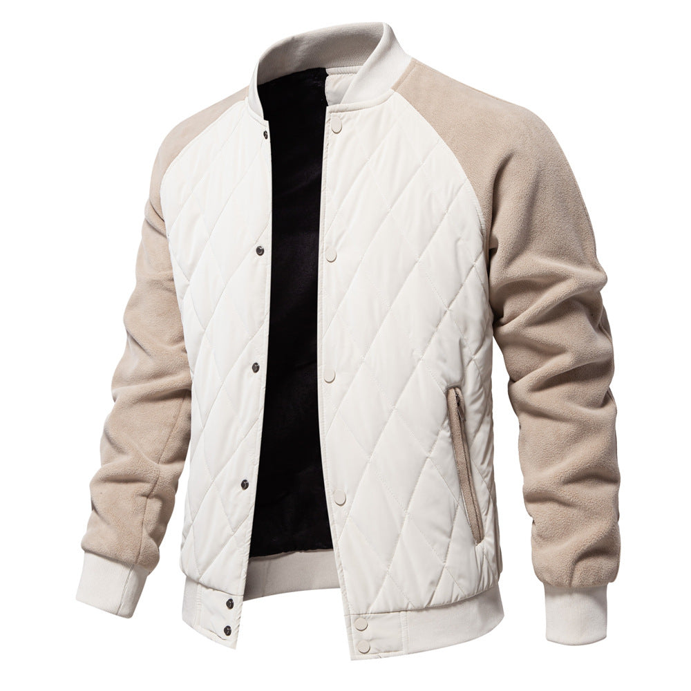 Blouson homme matelassé boutonné