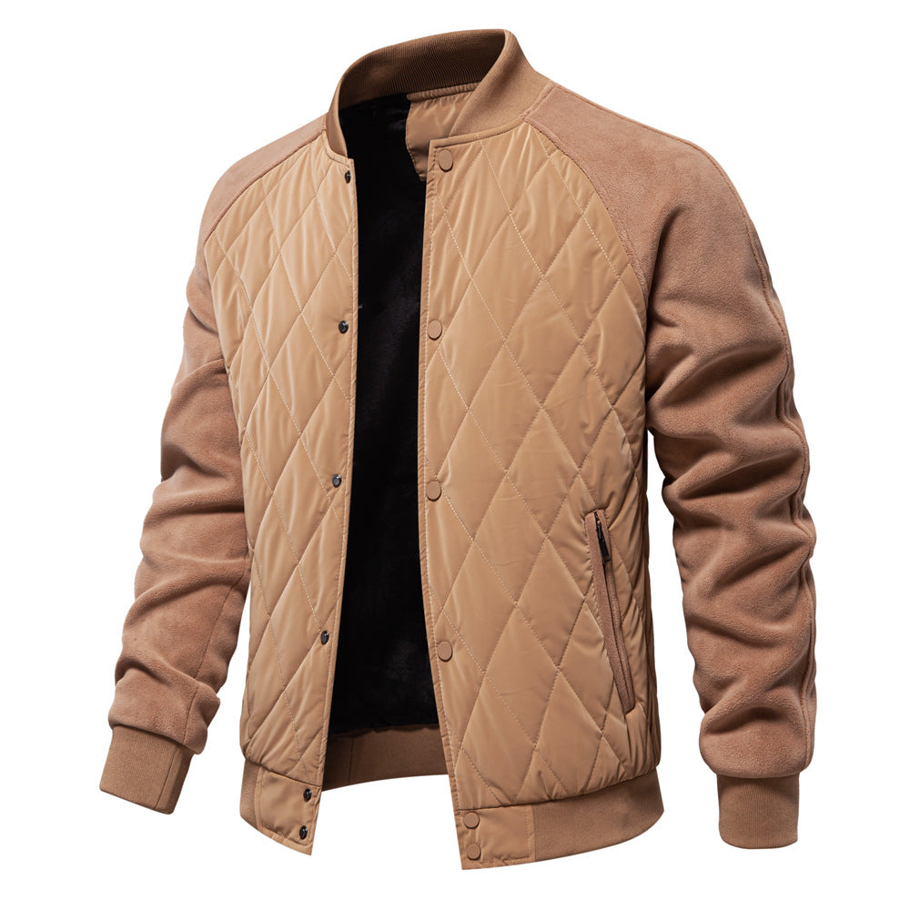 Blouson homme matelassé boutonné