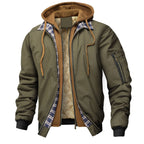 Blouson homme matelassé à capuche zippé