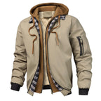 Blouson homme matelassé à capuche zippé