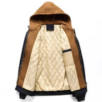 Blouson homme matelassé à capuche zippé