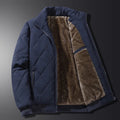 Blouson homme matelassé doublé col montant zippé