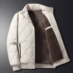 Blouson homme matelassé doublé col montant zippé